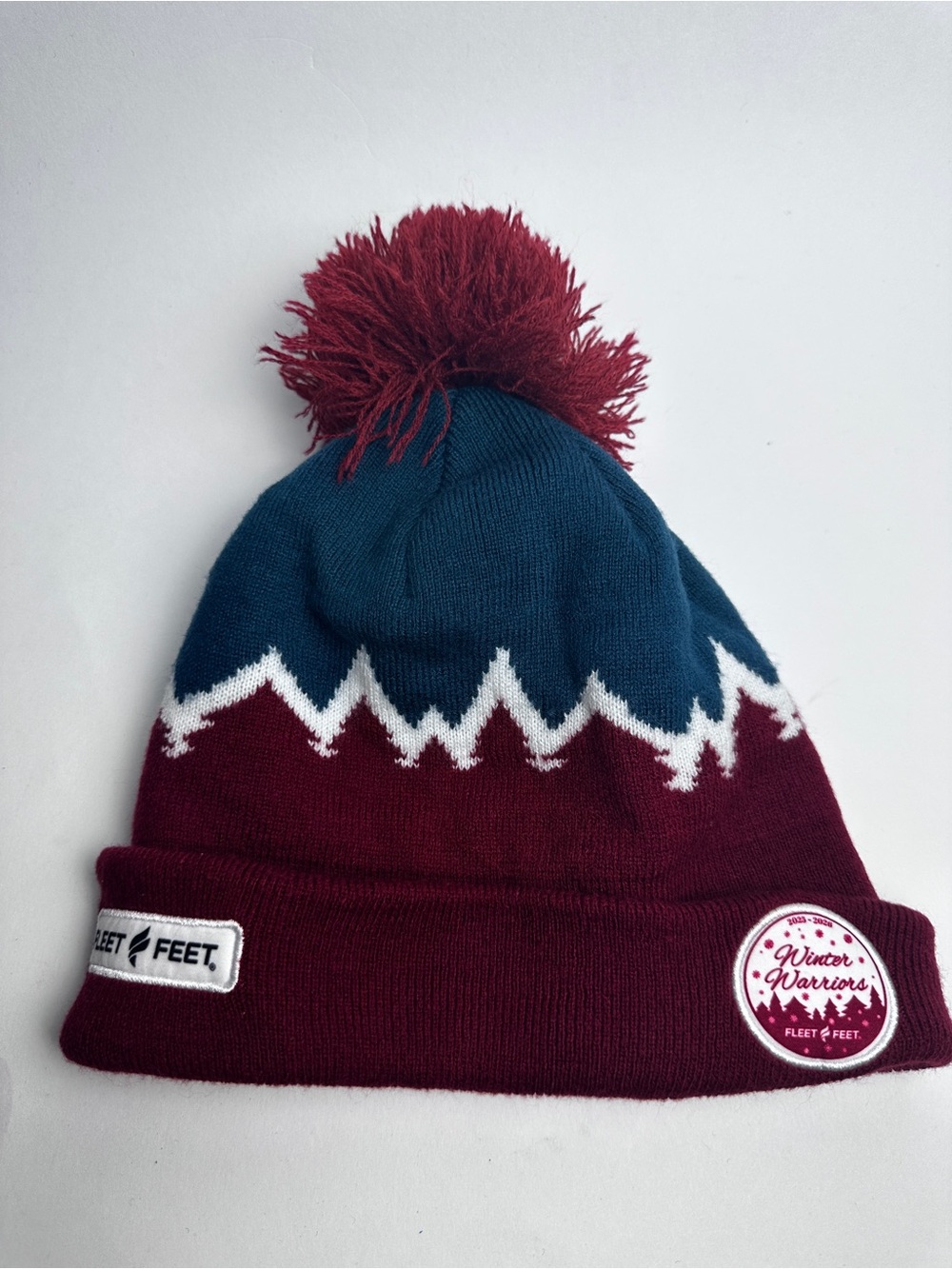 Fleet Feet Winter Warriors 2023-2024 Boco Gear Pom Pom Knit Beanie